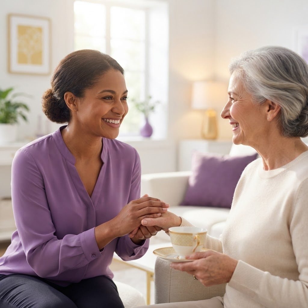 Esthercare Caregiver Assisting Older Adult B